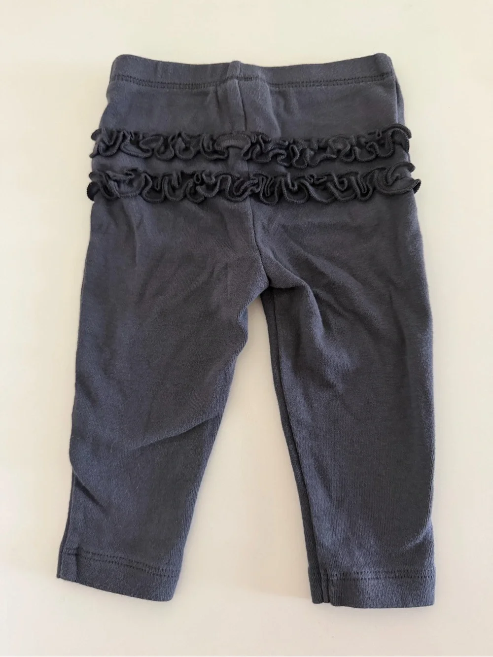 Carter's Dark Gray Ruffle-Back Leggings